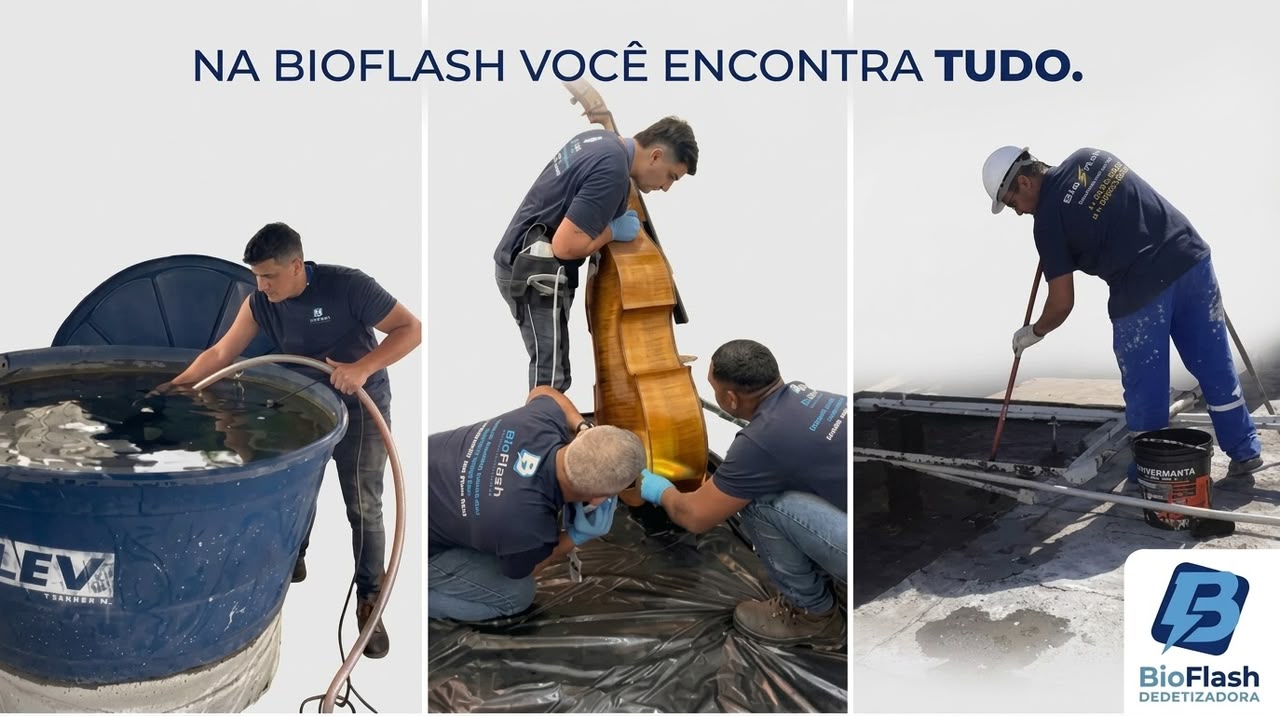 Equipe técnica da Bio Flash Facility realizando manutenção predial